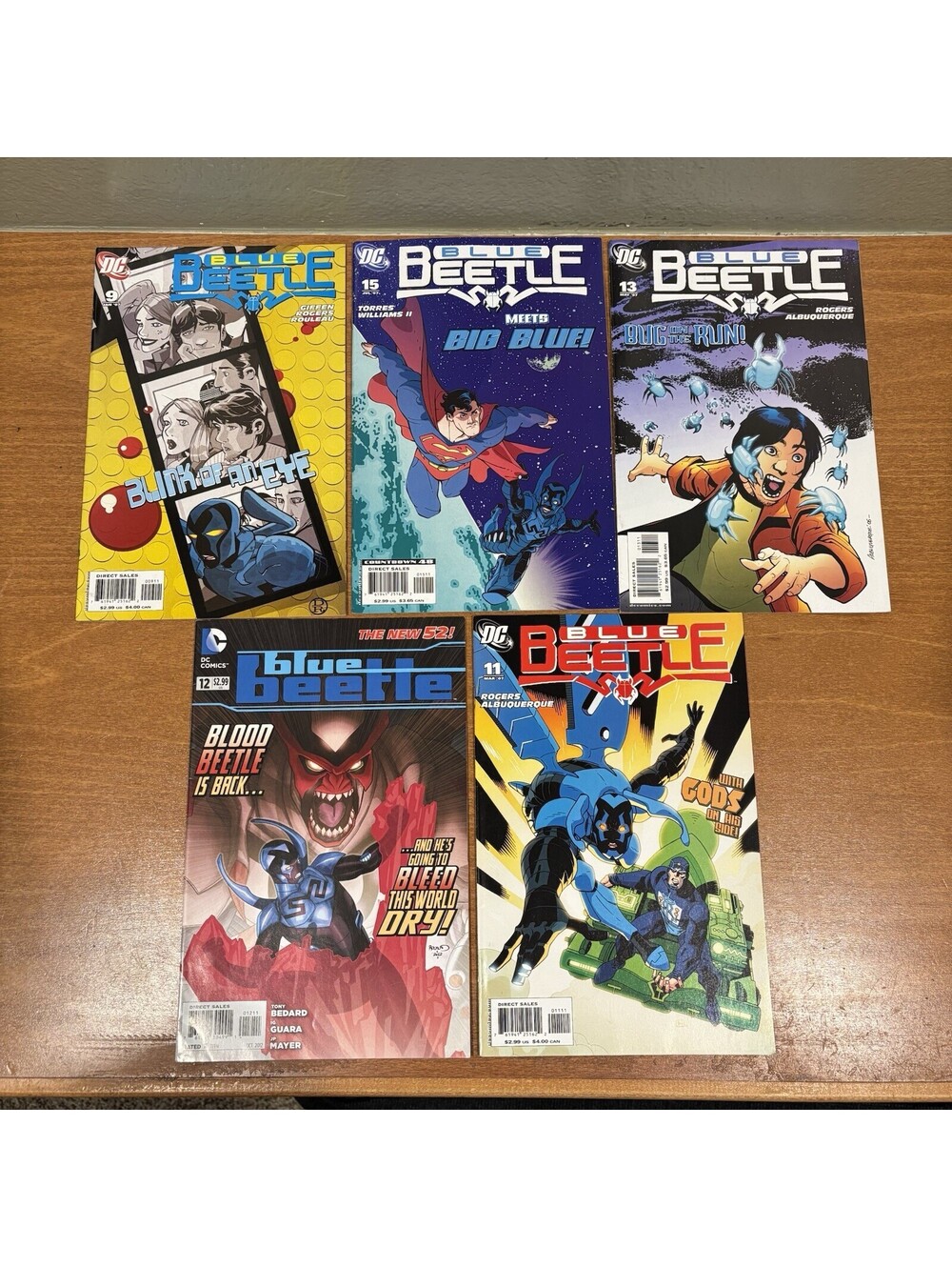 Blue Beetle‎ Comic Book Lot 5 Issues #9 #11 #12 #13 #15 DC Comics Jaime Reyes